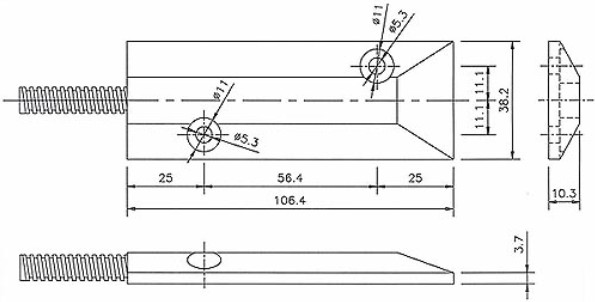RZ-55Z 鋅合金卷簾門磁