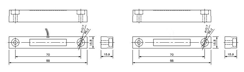 RZ-53 ABS外殼金屬門磁