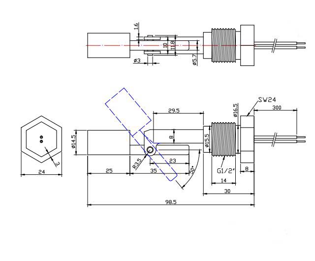 LDS-02 液位傳感器 浮球開關(guān)