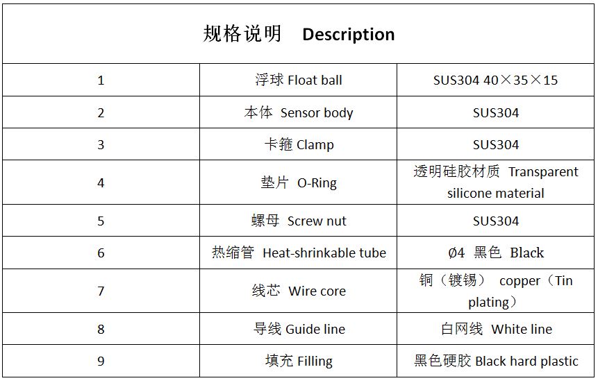 LSS2A41/3/8PF 液位傳感器 浮球開關(guān)