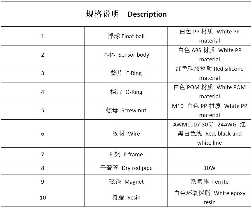 PH-3 液位傳感器 浮球開關(guān)